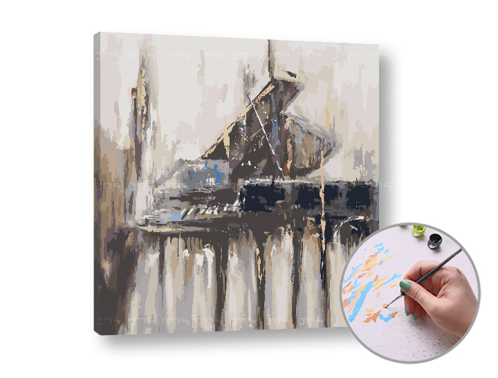 Malen nach Zahlen SYMPHONY - mittlerer Schwierigkeitsgrad | 50x50 cm - without frame | 50x50 cm - without frame