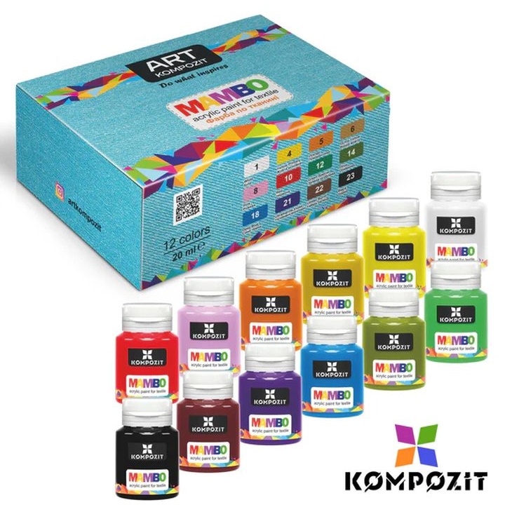 MAMBO Kompozit-Set für Textil- und Lederfarben