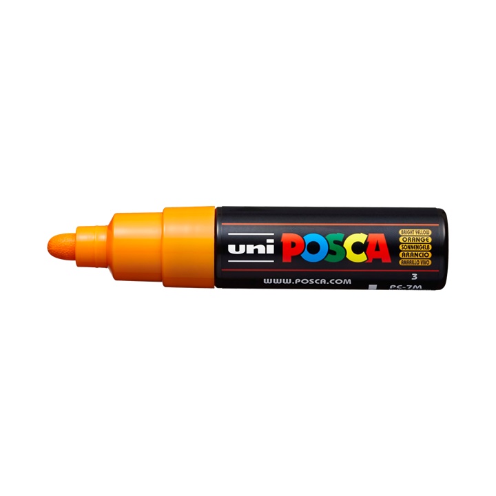 Markierung UNI POSCA PC-7M 4.5 - 5.5 MM | bright yellow (3)
