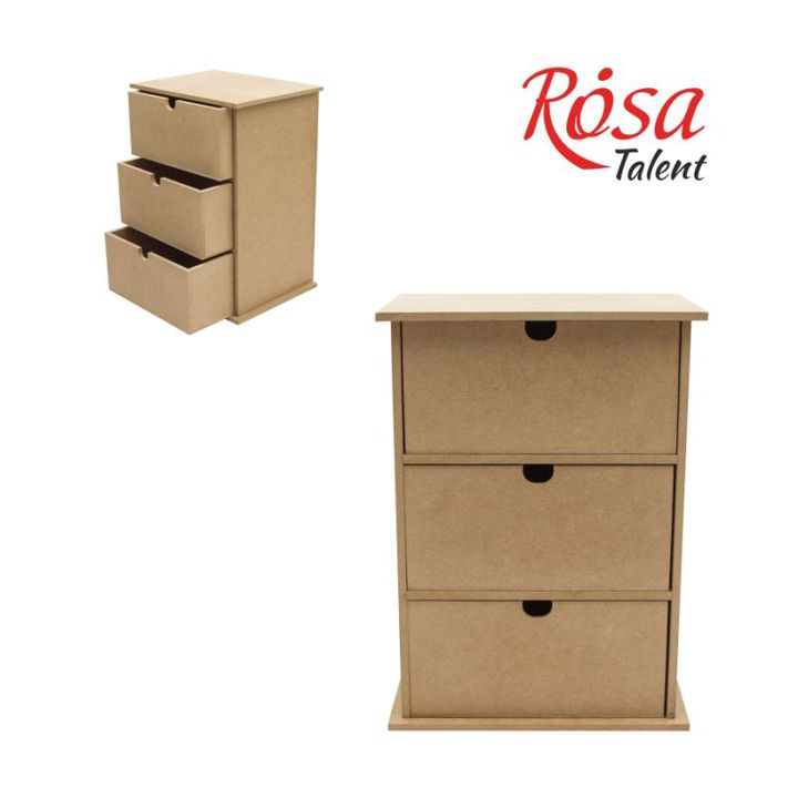 MDF Kommode ROSA Talent mit 3 Schubladen