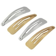 Metallic-Haarspangen in Gold und Silber | 66 mm, 17 mm