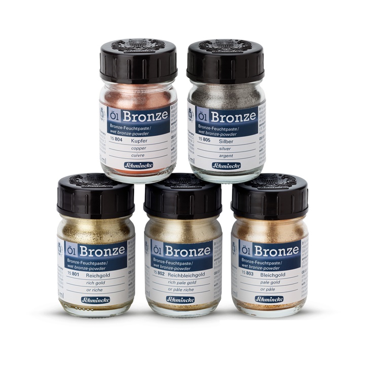 Metallic-Pulver Öl-Bronze Schmincke 50 ml | unterschiedliche Farben