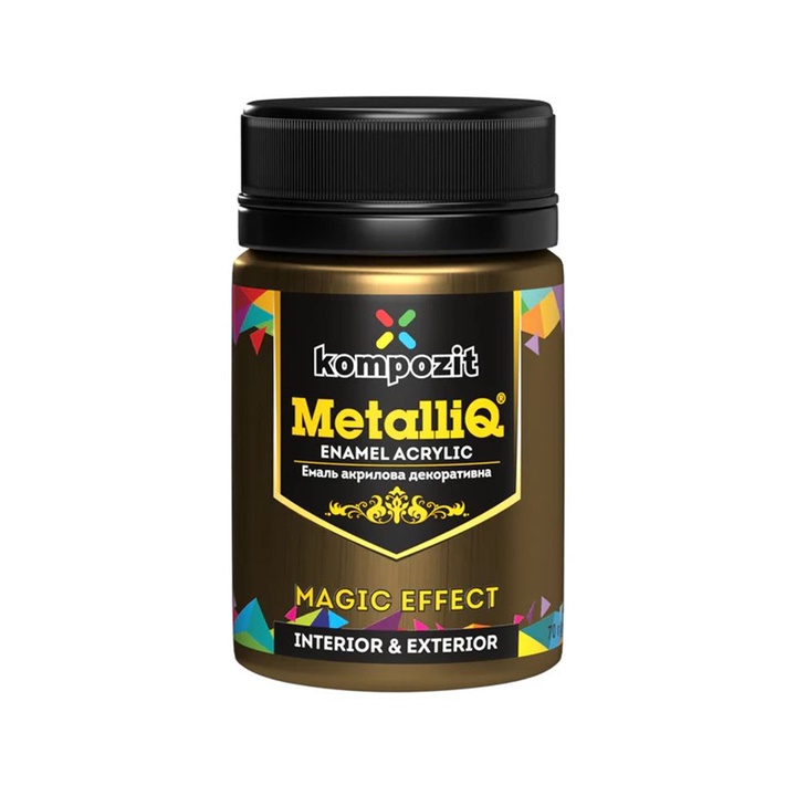 MetalliQ Kompozit Acrylfarbe mit Metallic-Effekt 70g | Verschiedene Farbtöne
