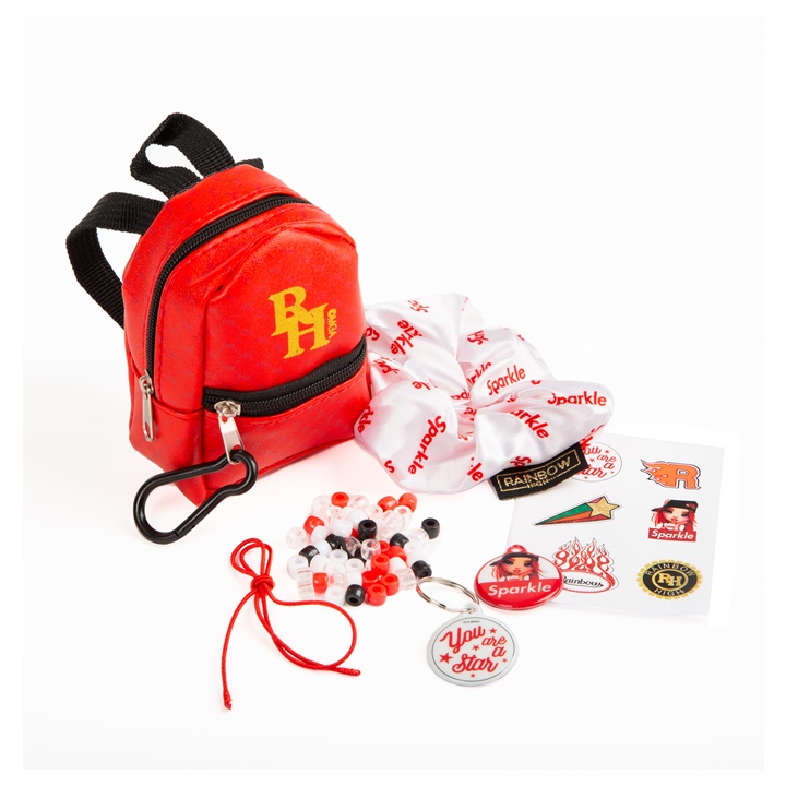 Mini-Rucksack mit Zubehör RAINBOW HIGH rot