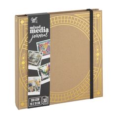 Mixed Media Notizbuch Nassau | Brown and gold