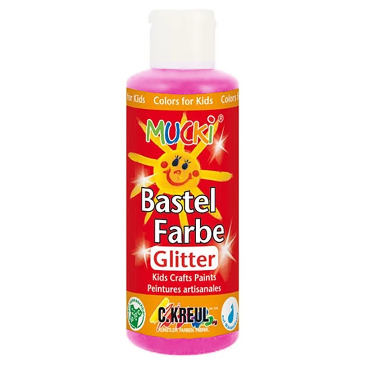 MUCKI Glitzerfarbe für Kinder | Pink