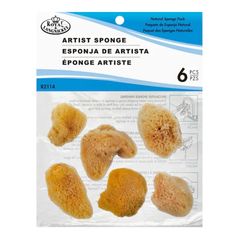 Natürliche Meeresschwämme Klein Royal und Langnickel 6 Stück
