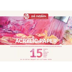Papierblock für Acrylfarben 15 Blatt | A4