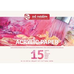 Papierblock für Acrylfarben 15 Blatt | verschiedene Formate