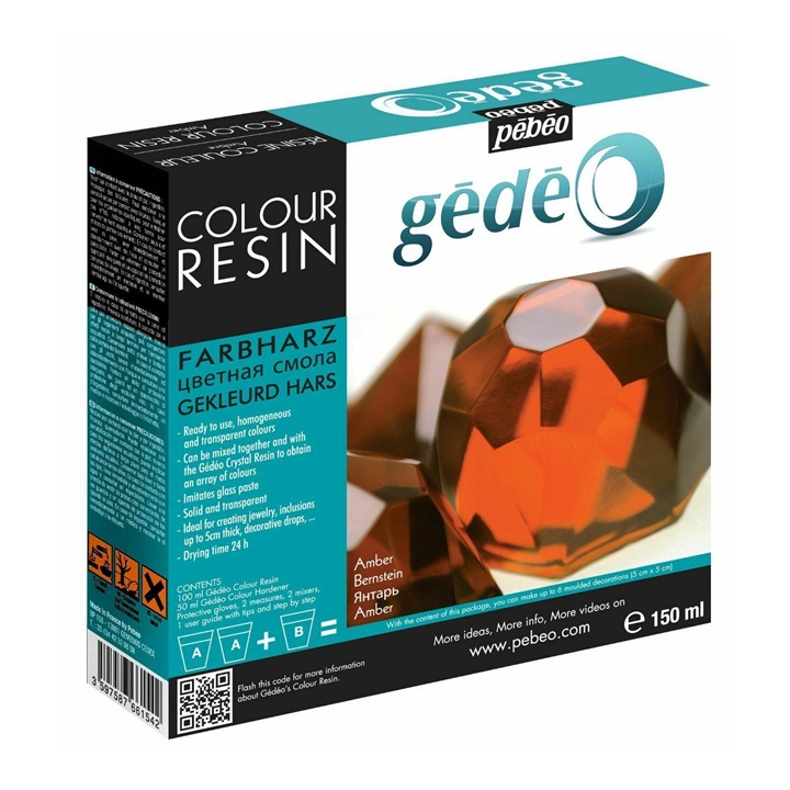 Pebeo Gedeo Farbe Kristallharz | amber,