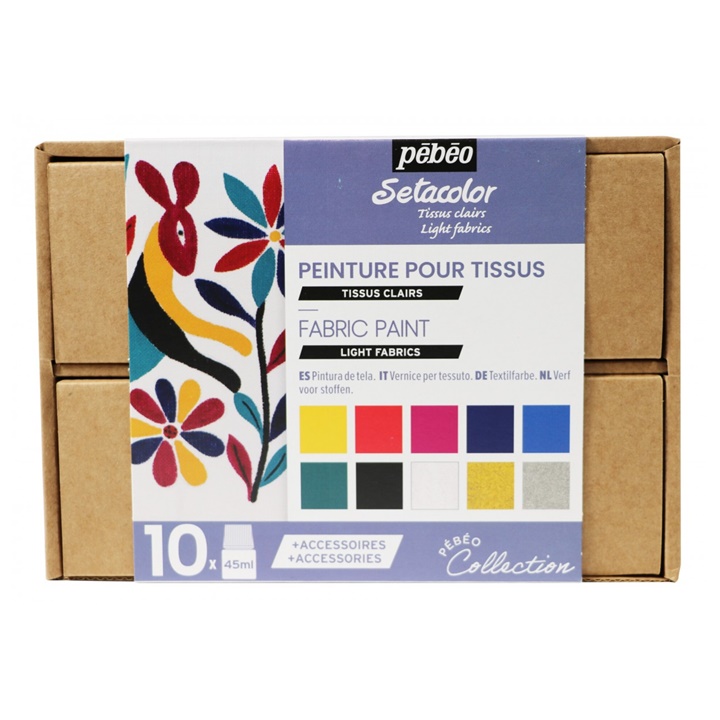 Pebeo Opaque Fabric Paint Set