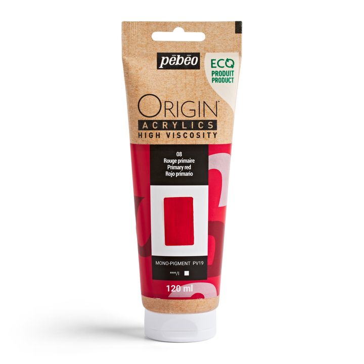 Pebeo ORIGIN Acrylfarbe 120 ml | Basisrot