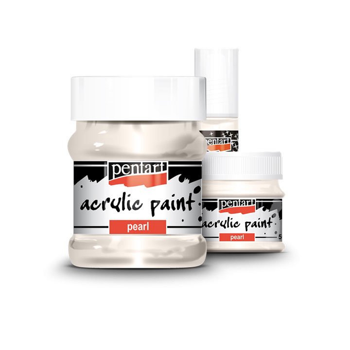 PENTART Perlglanz-Acrylfarbe | 2221 - White