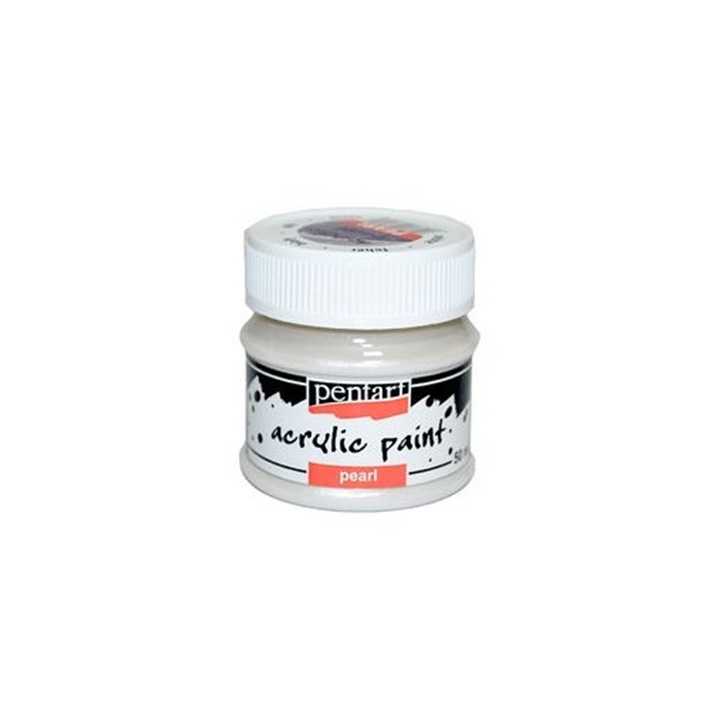 Pentart Perlglanz-Acrylfarbe | White,