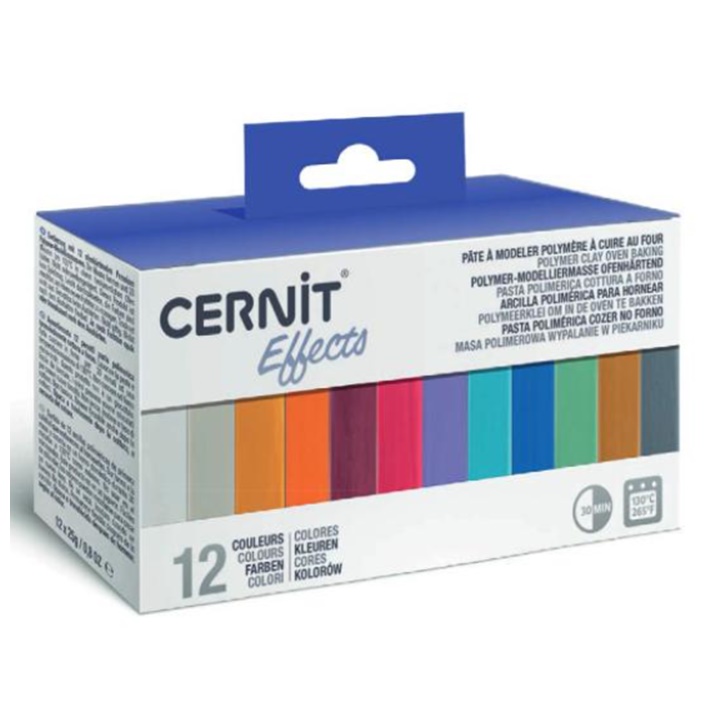 Polymer Clay Cernit Satz 12x25 g