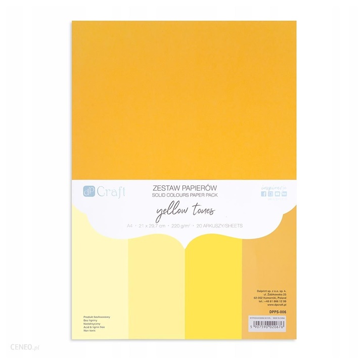 Premium-Farbpapier-Set | yellow tones