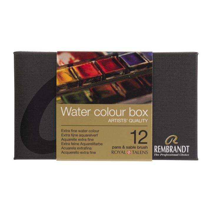 Rembrandt Aquarellfarben in Tiegeln im Metallkasten  | 12 pieces