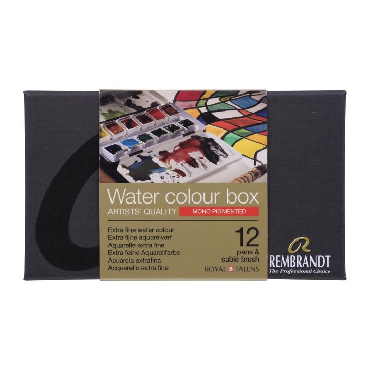 Rembrandt Monopigmentierte Aquarellfarben Schachtel mit 12 Bechern