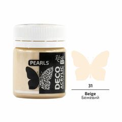 ROSA TALENT Perlen-Acryl-Dekorfarbe 20 ml | 71 Beige