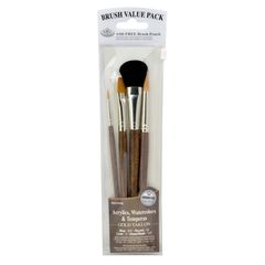 Royal & Langnickel Gold Taklon Pinsel Set
