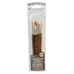Royal und Langnickel Gold Taklon Pinsel Set