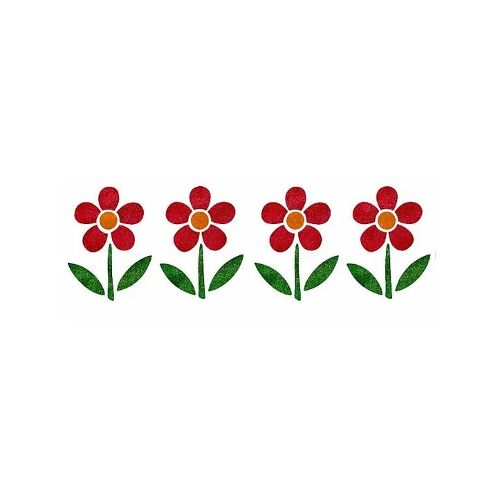 Schablone XL Blumen 22x67 cm
