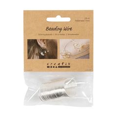 Schmuckdraht 1 mm x 2,5 m - Verschiedene Farben | Silver plated
