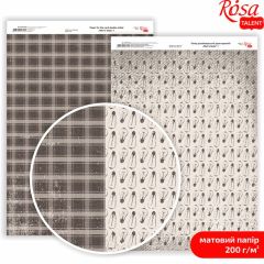 Scrapbooking-Papiere im Männer-Stil A4 | Assortierte Designs