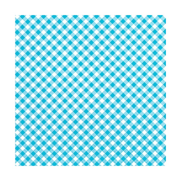 Servietten für Decoupage - Blaue und weiße Würfel - 1 Stück 