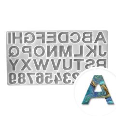 Siliconharzform Pentart - Buchstaben und Zahlen 1 Stück