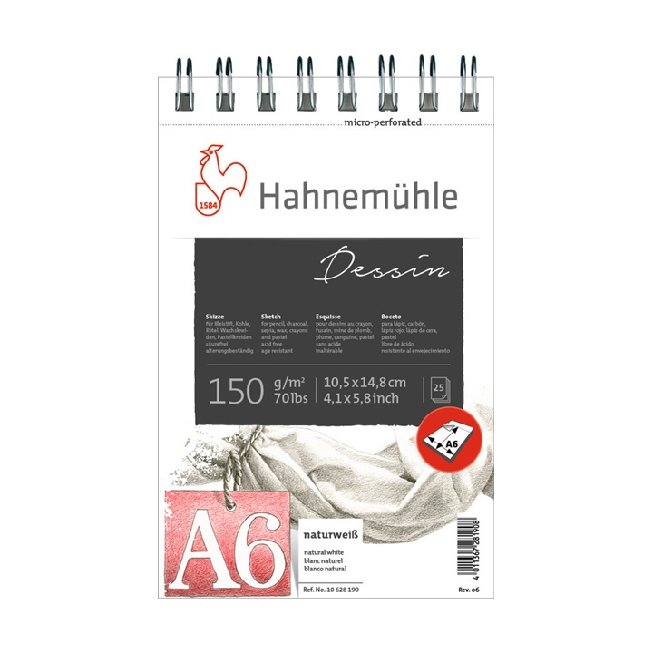 Skizzenblock DESSIN von HAHNEMÜHLE | A6
