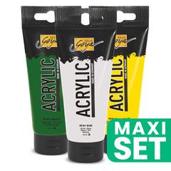 Solo Goya Acrylfarben Set 3x100 ml - Mix Your Green