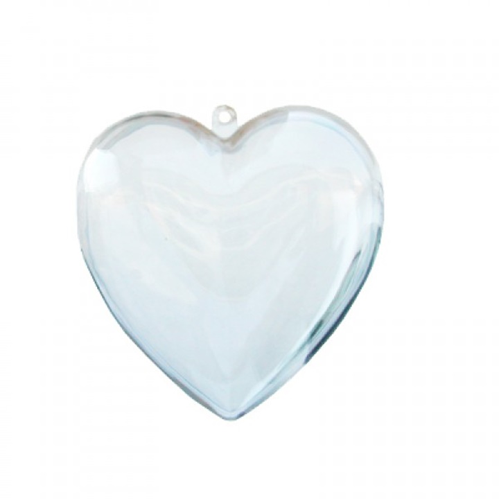 Transparentes Acryl-Faltherz | 10 cm