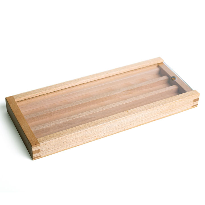 UMTON Holzkasten für Aquarellfarben - Plexiglas