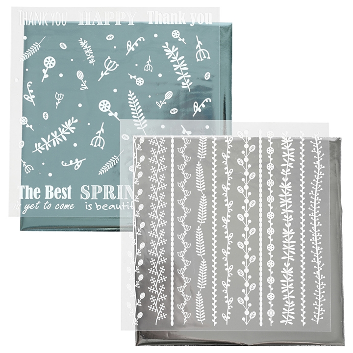 Wachssiegel-Set mit Lorbeerkranz-Stempel | blue and silver