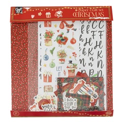 Weihnachts-Scrapbooking-Set in Rot