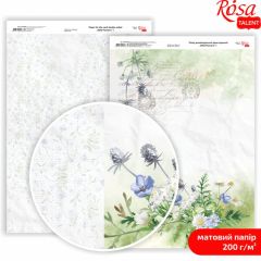 Wilde Blumen A4 Scrapbooking Papiere | Verschiedene Designs