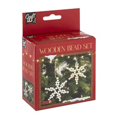 XMAS STARS Holzperlenset