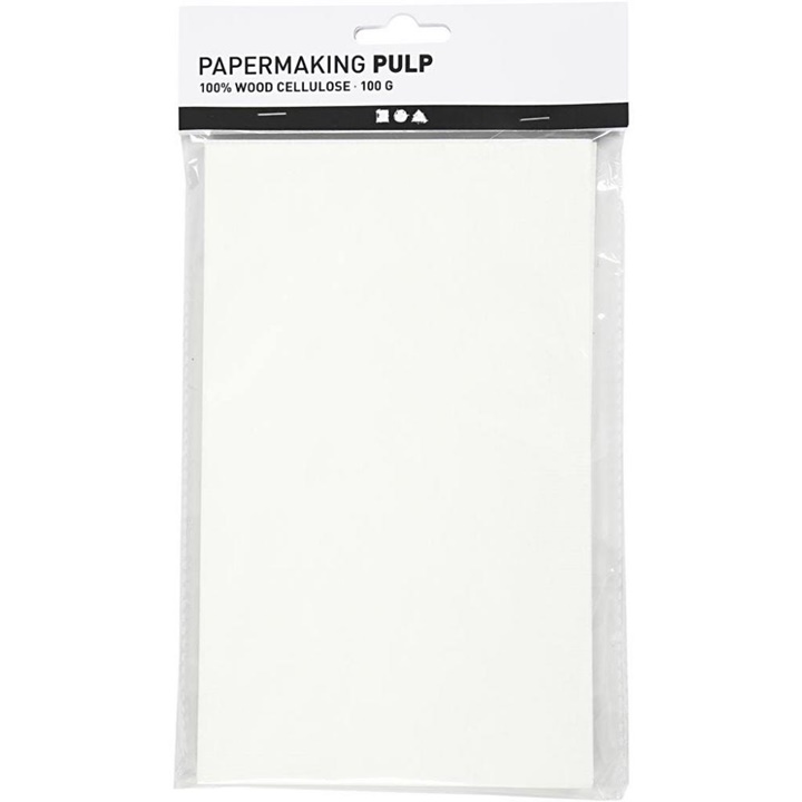 Zellstoff aus Papier in Blättern - 100 g