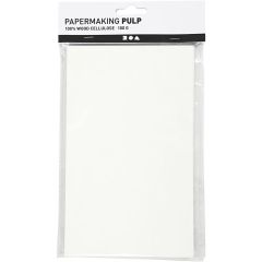 Zellstoff aus Papier in Blättern - 100 g